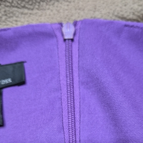 Alyx Beautiful Vibrant Purple Sleeveless Above Knee Dress Size 4 - Picture 7 of 9
